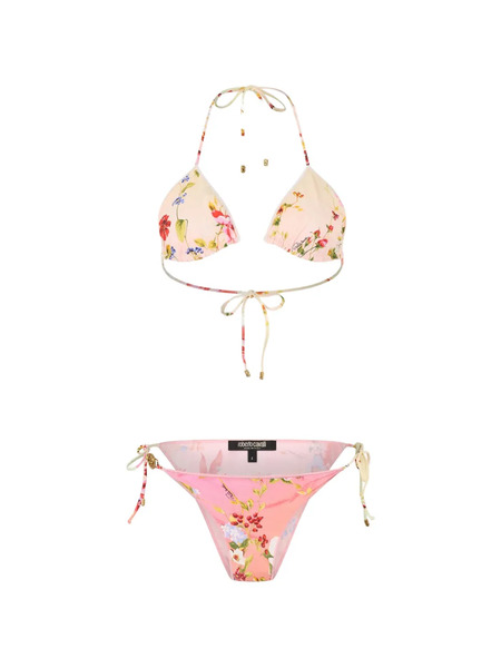  Roberto Cavalli Floral Print Bikini - Pink 