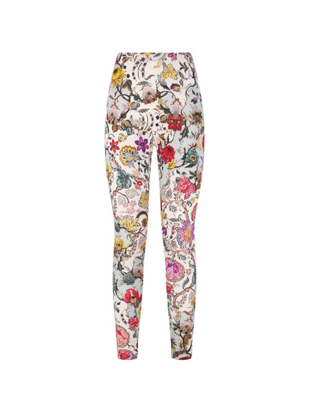  Roberto Cavalli Floral-print Leggings - Neutrals 