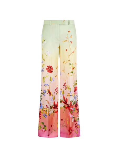  Roberto Cavalli Floral Print Trousers - Green 