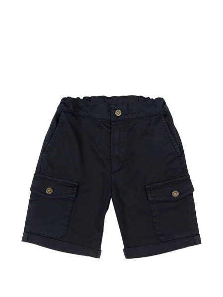  Roberto Cavalli Junior Button Cargo Shorts - Blue 