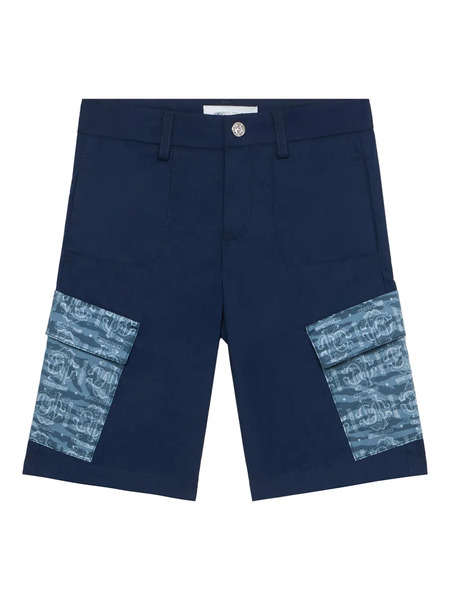  Roberto Cavalli Junior Cargo Shorts - Blue 