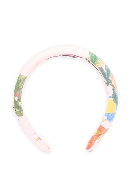  Roberto Cavalli Junior Floral-print Headband - Pink 