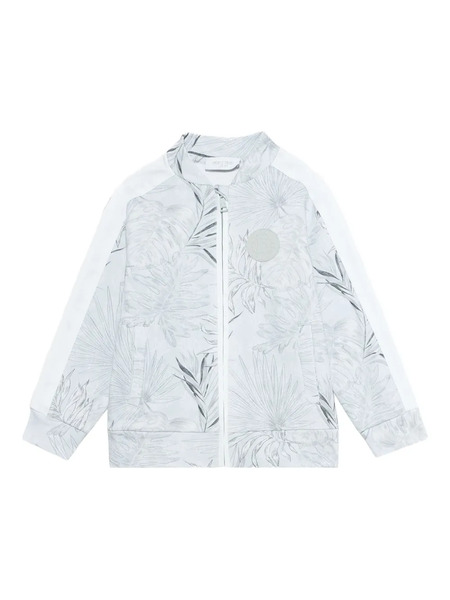  Roberto Cavalli Junior Foliage-print Sweatshirt - Grey 