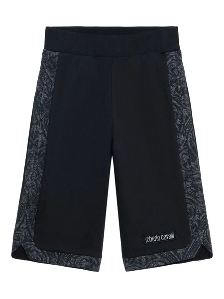  Roberto Cavalli Junior Jacquard-insert Bermuda Shorts - Black 