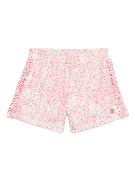  Roberto Cavalli Junior Leopard Motif Shorts - Pink 