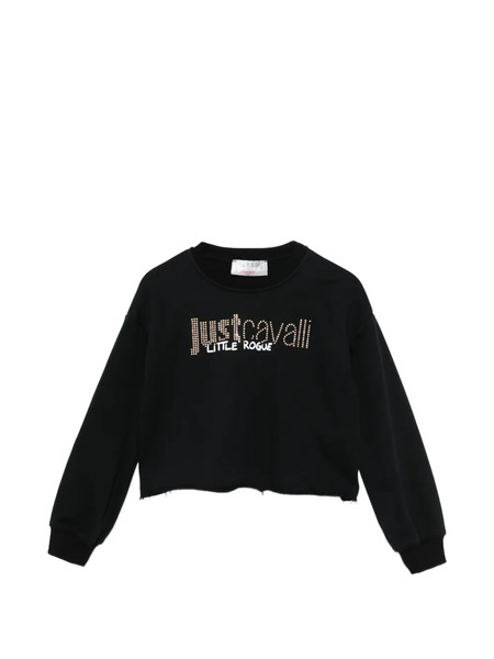  Roberto Cavalli Junior Logo-embellished Sweatshirt - Black 