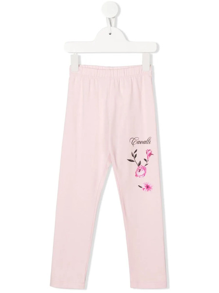  Roberto Cavalli Junior Logo-print Stretch Leggings - Pink 