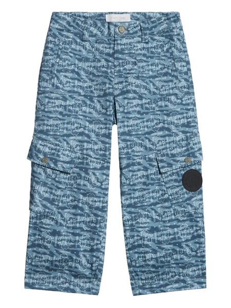  Roberto Cavalli Junior Logo-print Trousers - Blue 