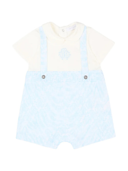  Roberto Cavalli Junior Monogram-print Shorties - Blue 