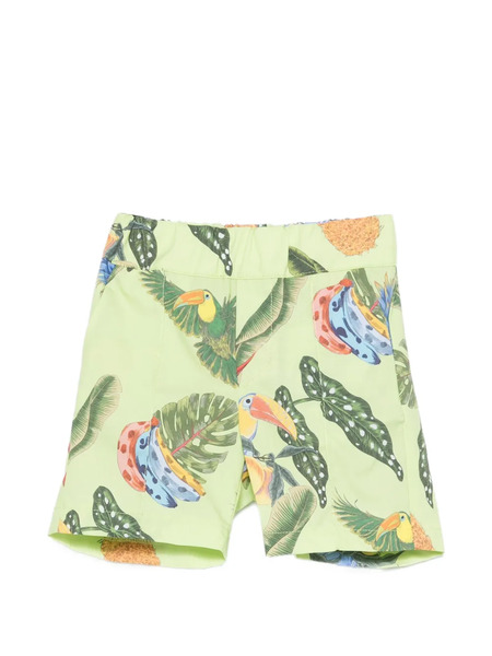  Roberto Cavalli Junior Printed Shorts - Green 