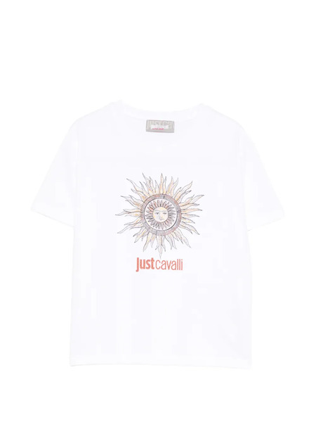  Roberto Cavalli Junior Sun-print T-shirt - White 