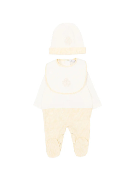  Roberto Cavalli Junior Zebra Logo Babywear Set - Neutrals 