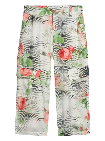  Roberto Cavalli Junior Zebra-print Trousers - White 