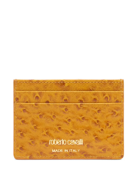  Roberto Cavalli Leather Cardholder - Yellow 