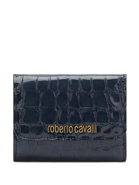  Roberto Cavalli Leather Wallet - Blue 