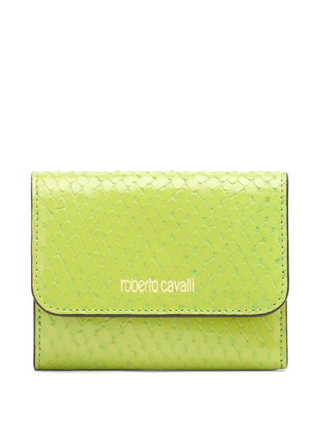  Roberto Cavalli Leather Wallet - Green 