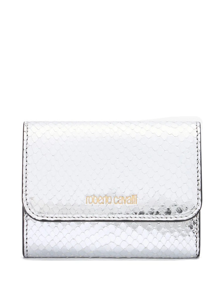  Roberto Cavalli Leather Wallet - Silver 