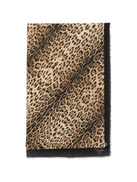  Roberto Cavalli Leopard-print Scarf - Neutrals 