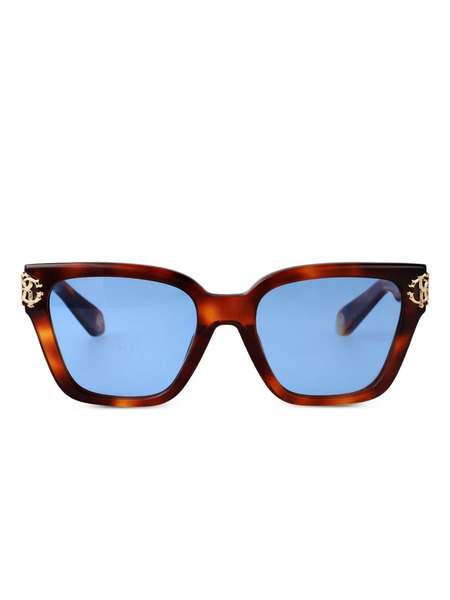  Roberto Cavalli Logo-plaque Sunglasses - Brown 