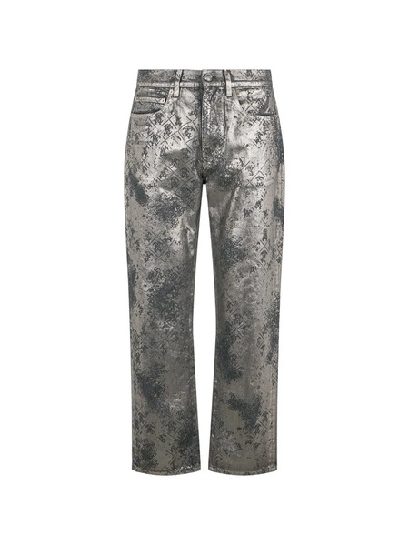  Roberto Cavalli Monogram-print Trousers - Grey 