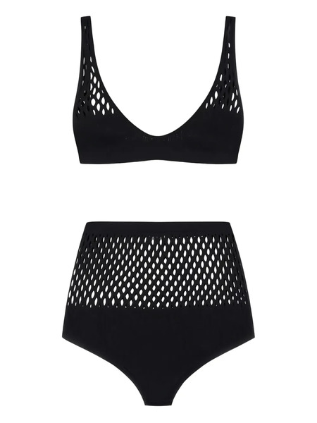  Roberto Cavalli Net-insert Biquini (set Of Two) - Black 