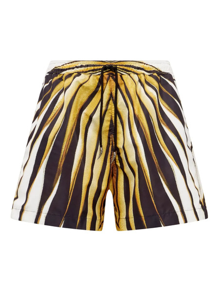  Roberto Cavalli Print Swim Shorts - Black 