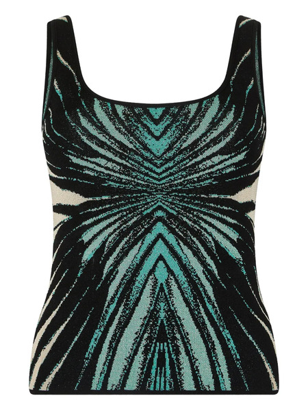  Roberto Cavalli Printed Tank Top - Blue 