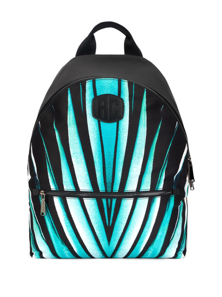  Roberto Cavalli Ray Of Sea Print Backpack - Blue 