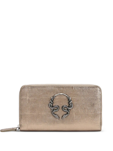  Roberto Cavalli Reptile-effect Wallet - Neutrals 