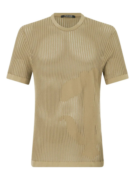  Roberto Cavalli Ribbed T-shirt - Green 