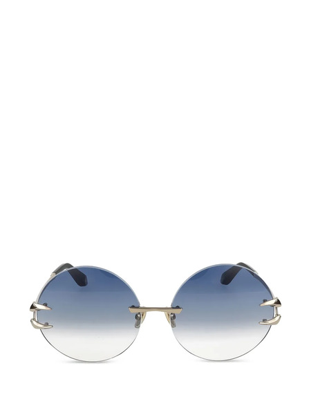  Roberto Cavalli Round-frame Sunglasses - Gold 