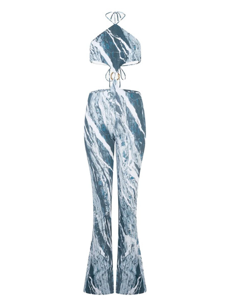  Roberto Cavalli Rubane Jumpsuit - Blue 