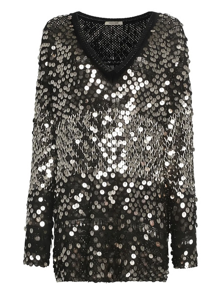  Roberto Cavalli Sequin-embellished Sweater - Black 