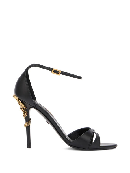  Roberto Cavalli Serpentine Sandals - Black 