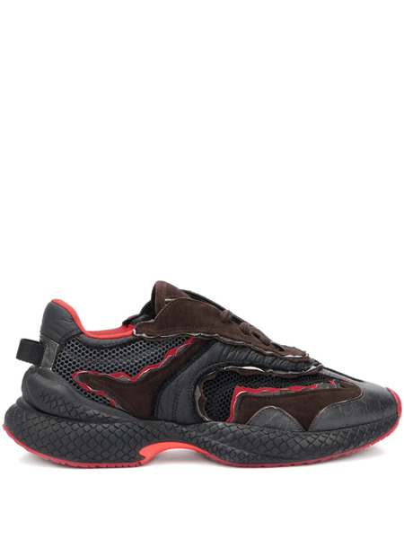  Roberto Cavalli Serpentine Sneakers - Brown 