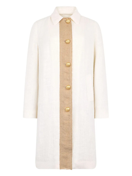  Roberto Cavalli Single-breasted Coat - White 