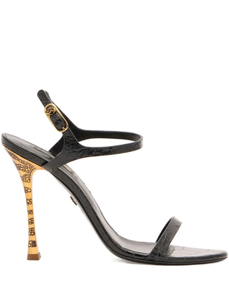  Roberto Cavalli Slingback Heeled Sandals - Black 