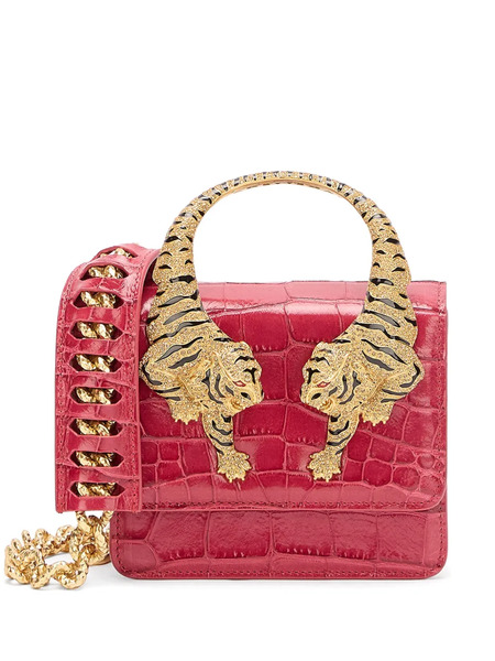  Roberto Cavalli Small Roar Tiger Chain Mini Bag - Pink 