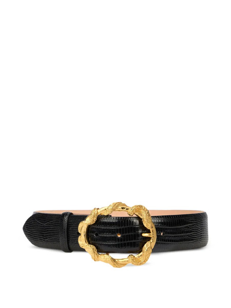  Roberto Cavalli Snake-buckle Belt - Black 