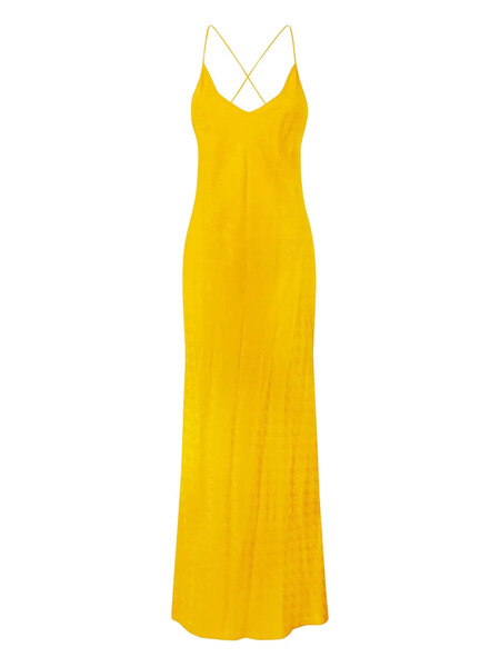  Roberto Cavalli Snake Monogram Dress - Yellow 