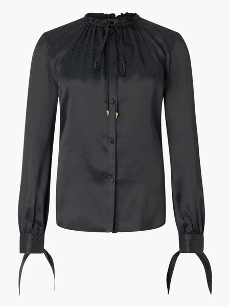  Roberto Cavalli Snake-print Blouse - Black 