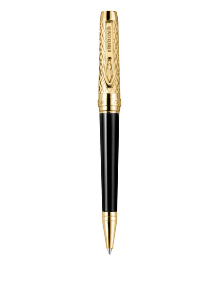  Roberto Cavalli Two-tone Engraved Pen - Black 