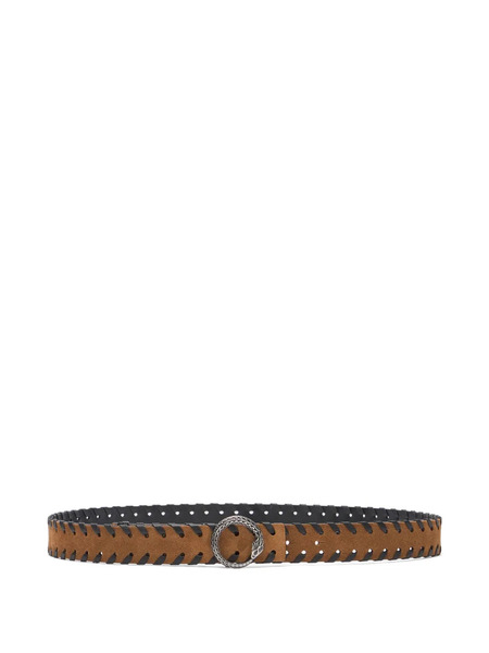  Roberto Cavalli Whipstitch-trim Belt - Brown 