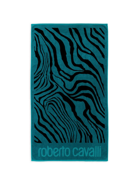  Roberto Cavalli Zebra-print 2000 Beach Towel - Blue 