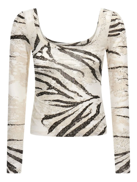  Roberto Cavalli Zebra-print T-shirt - Neutrals 