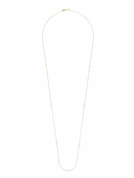  Roberto Coin 18kt Yellow Gold Princess Flower Diamond And Ruby Necklace 