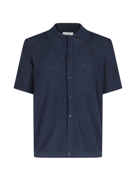  Roberto Collina Button Knitted Shirt - Blue 