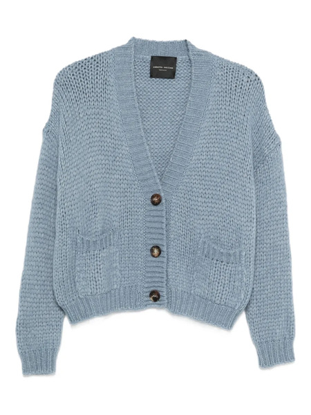  Roberto Collina Button Pocket Cardigan - Blue 