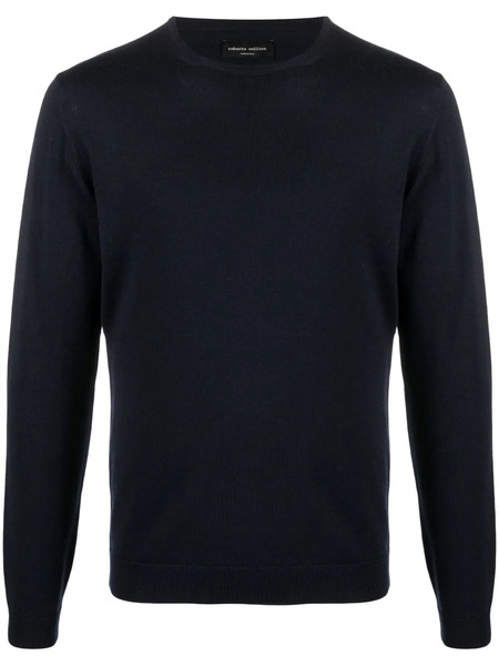  Roberto Collina Crew-neck Pullover Jumper - Blue 