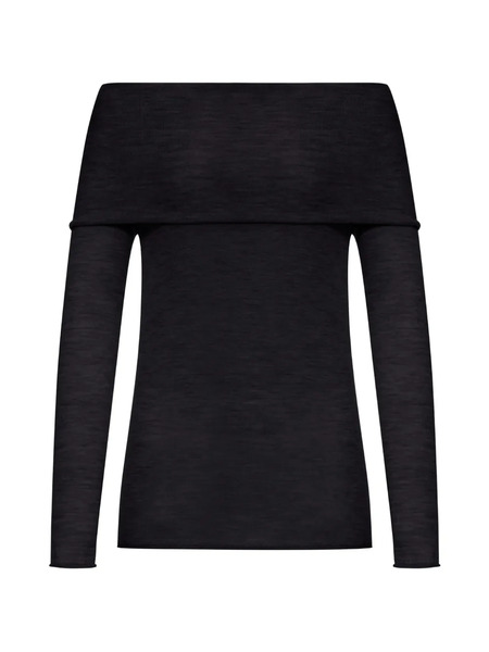  Roberto Collina Off-shoulder Top - Black 